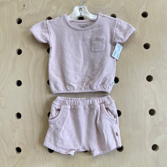 Organic Pink French Terry Outfit