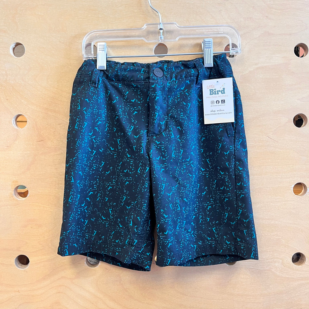 Black/Green Splatters Shorts