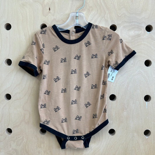 Brown Organic Drummer Bodysuit