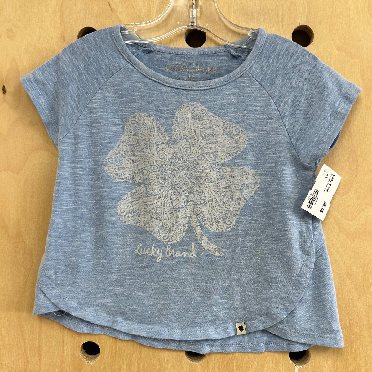 Blue Lacey Flower Top