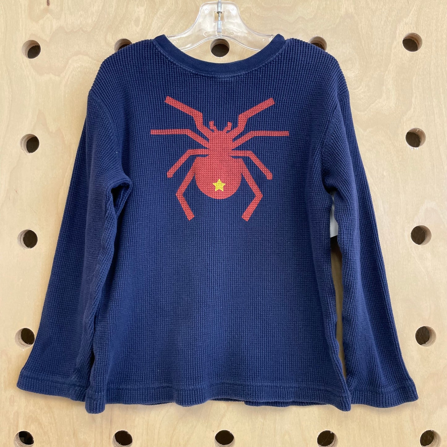 Blue Waffle Knit Spiderman Shirt