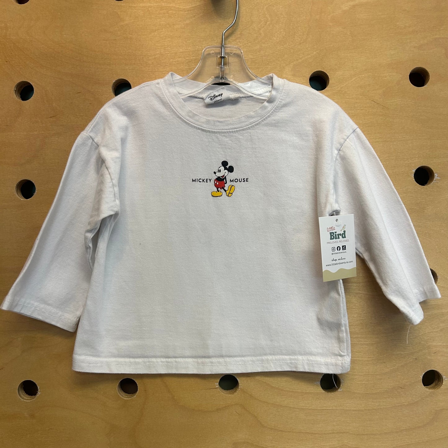 White Mickey Long Sleeve