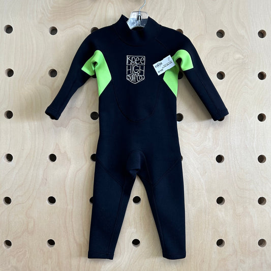 Black & Green Full Wetsuit