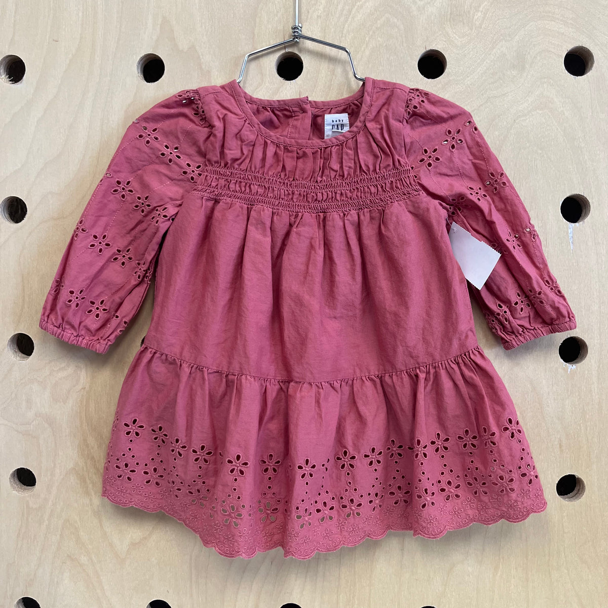 Dusty Pink Eyelet Dress