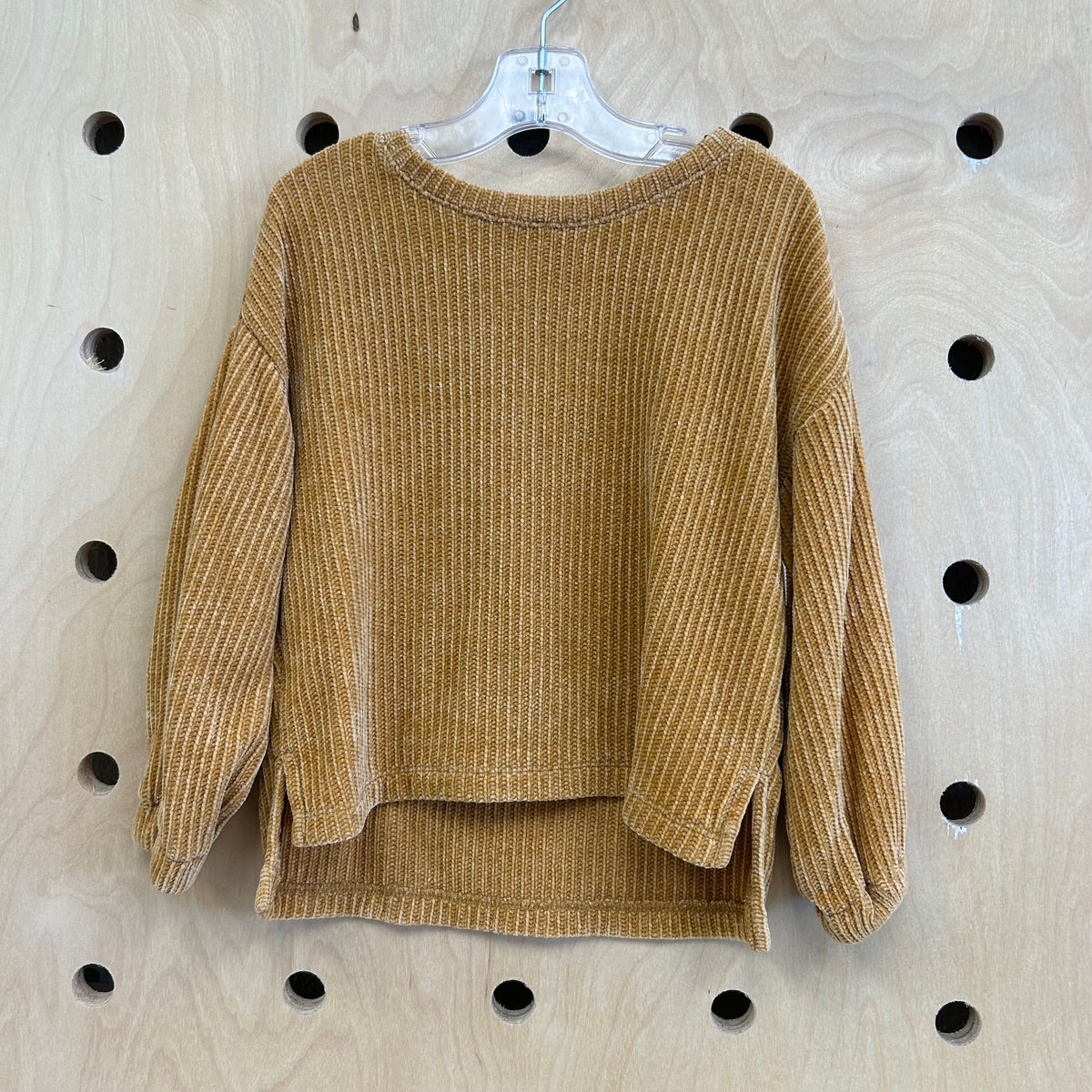 Mustard Soft Ribbed Pullover