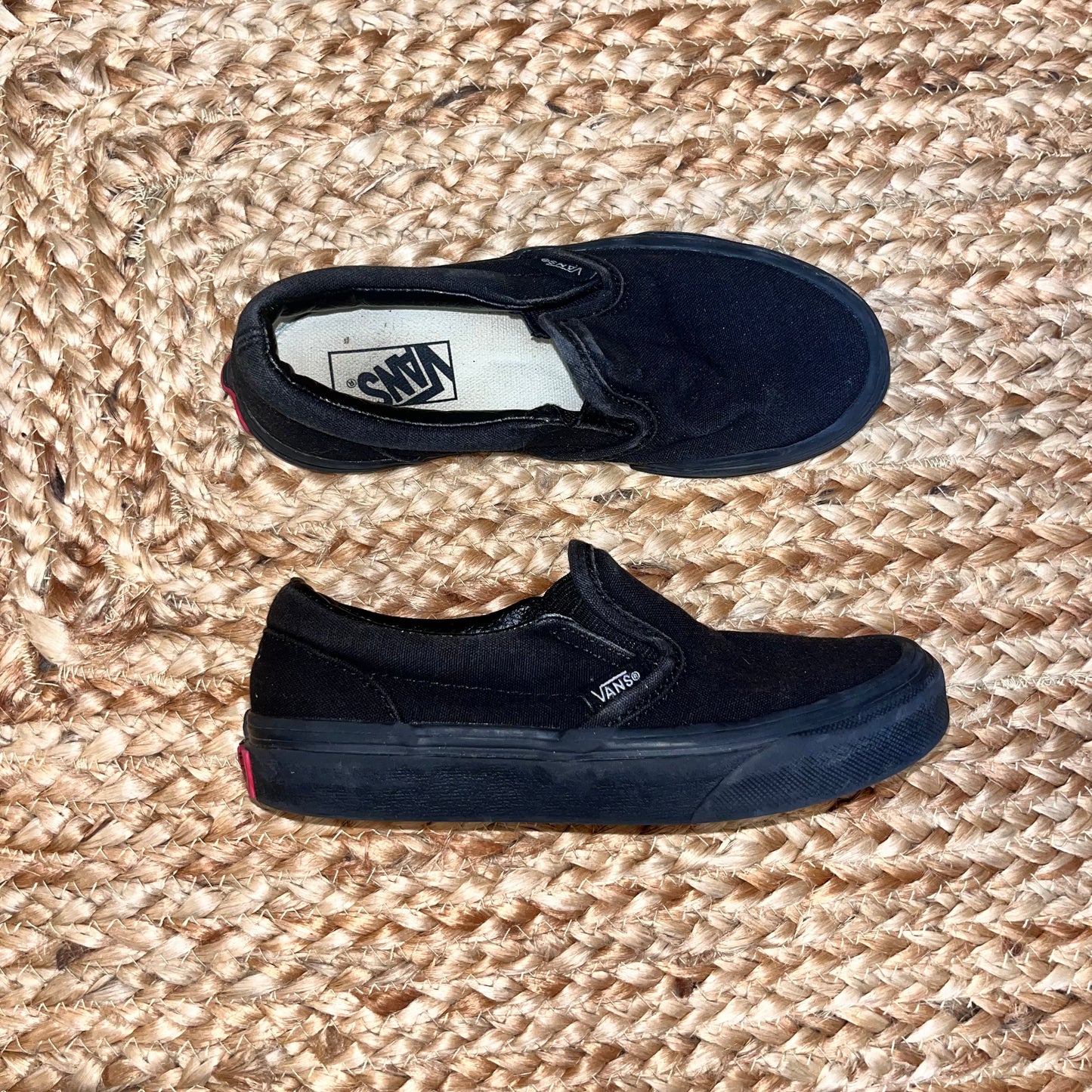 Black Slip-On Sneakers