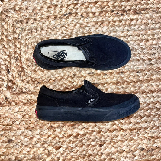 Black Slip-On Sneakers