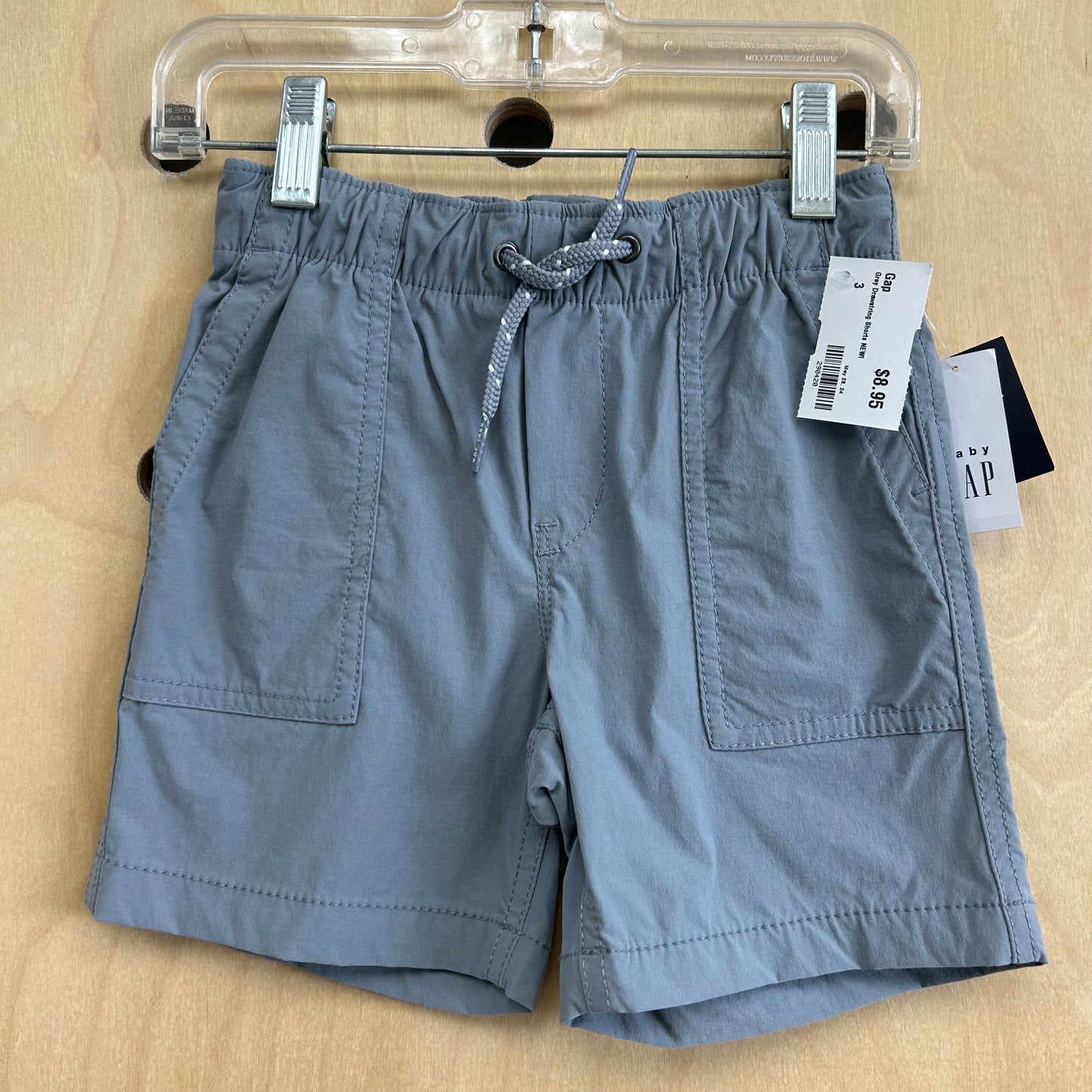 Grey Drawstring Shorts NEW!