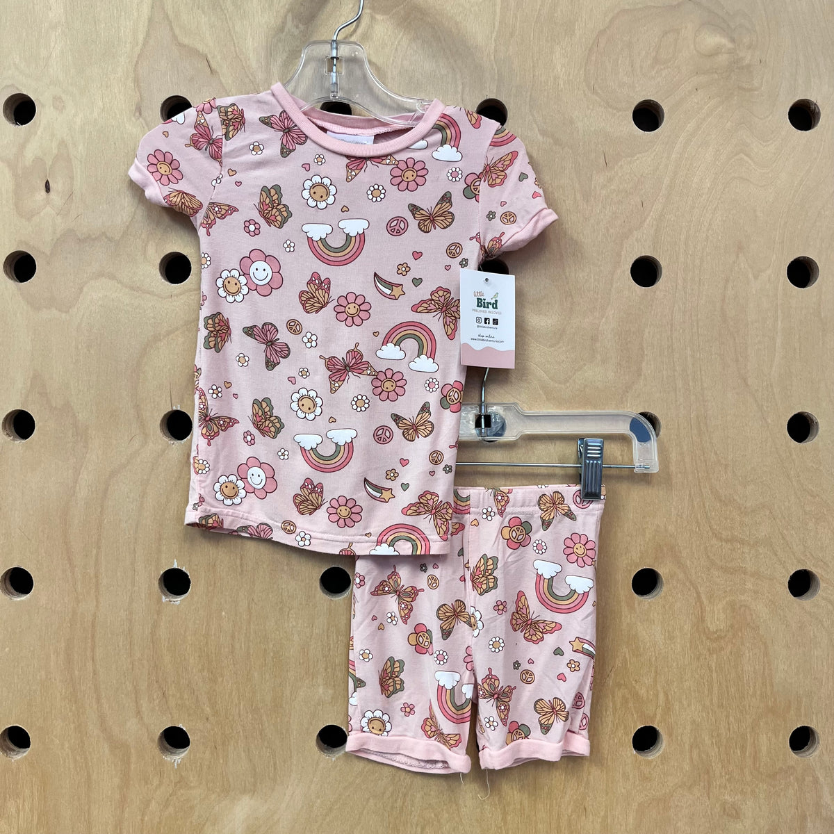 Pink Happy Flowers Bamboo Pajamas