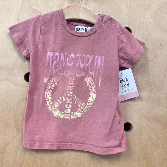 Pink Janis Joplin Tee