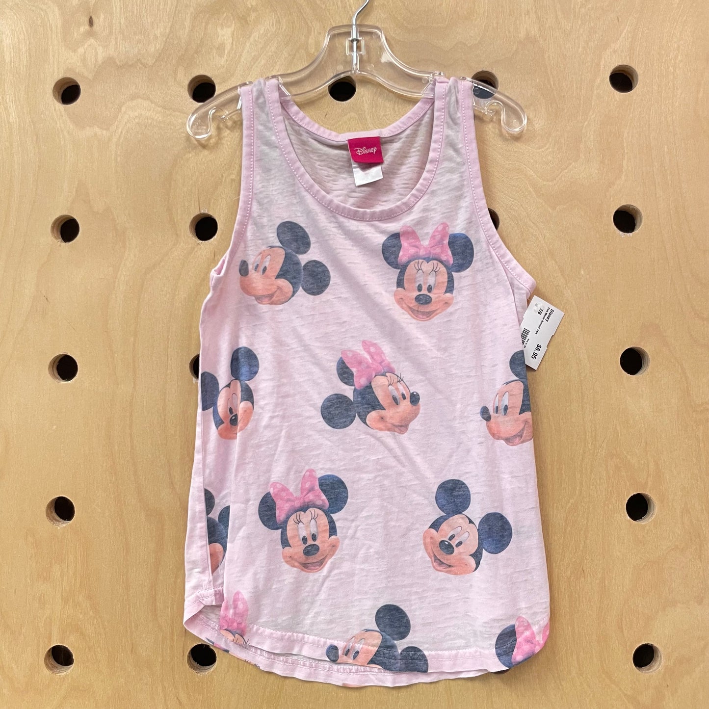 Pink Minnie Burnout Tank