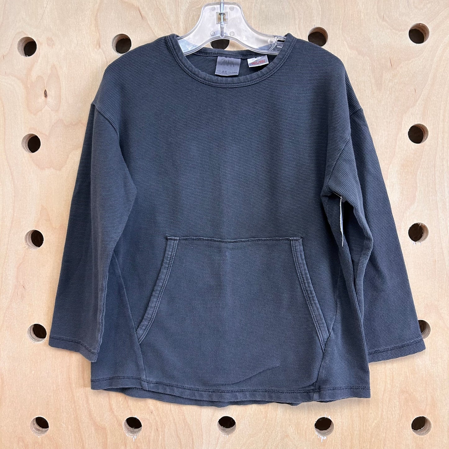 Grey Thermal Pocket Shirt