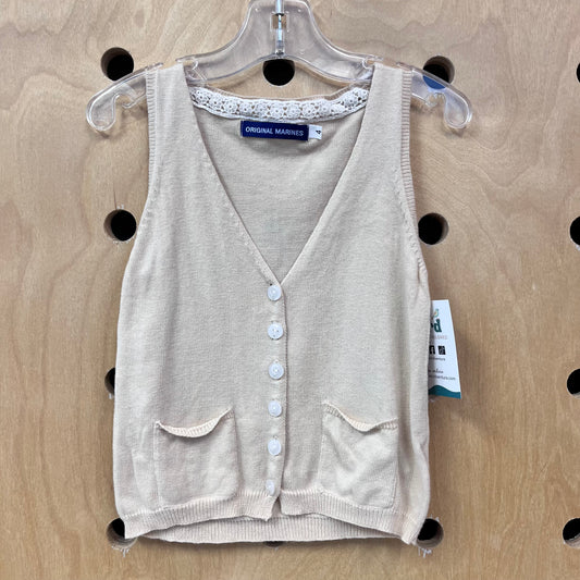 Cream Knit Vest