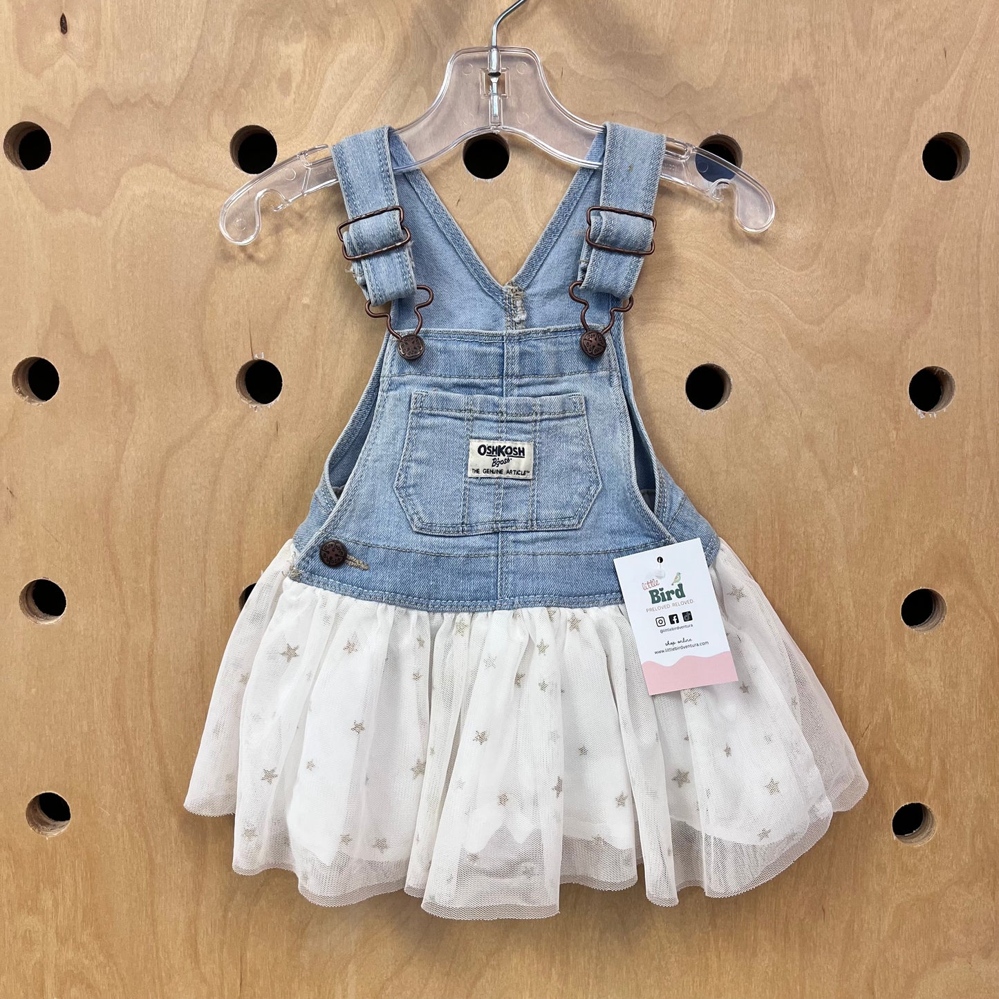 Gold Stars Tulle + Denim Skirtall