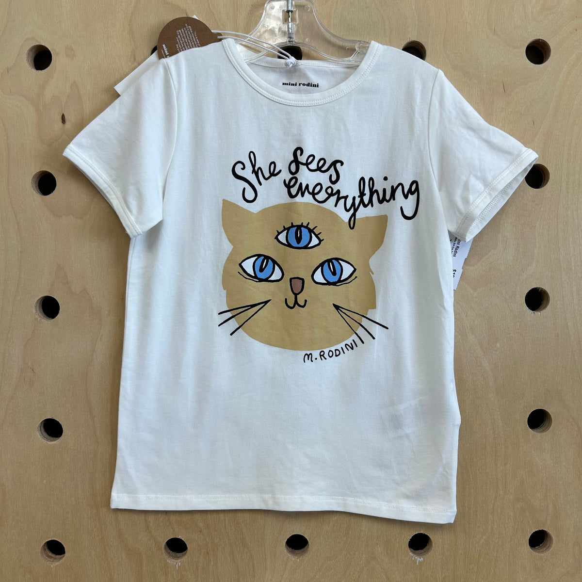 White 3rd Eye Cat Tee NEW!