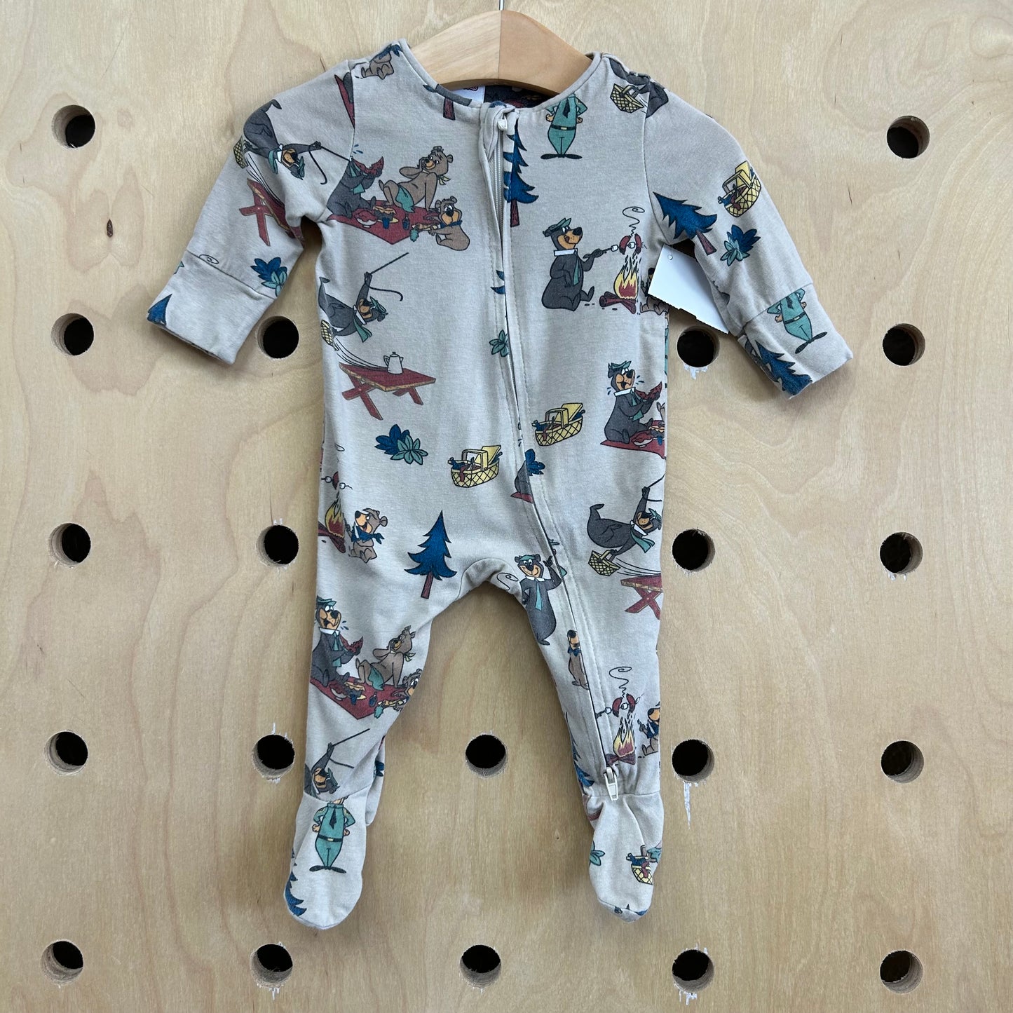 Tan Yogi Bear Footies