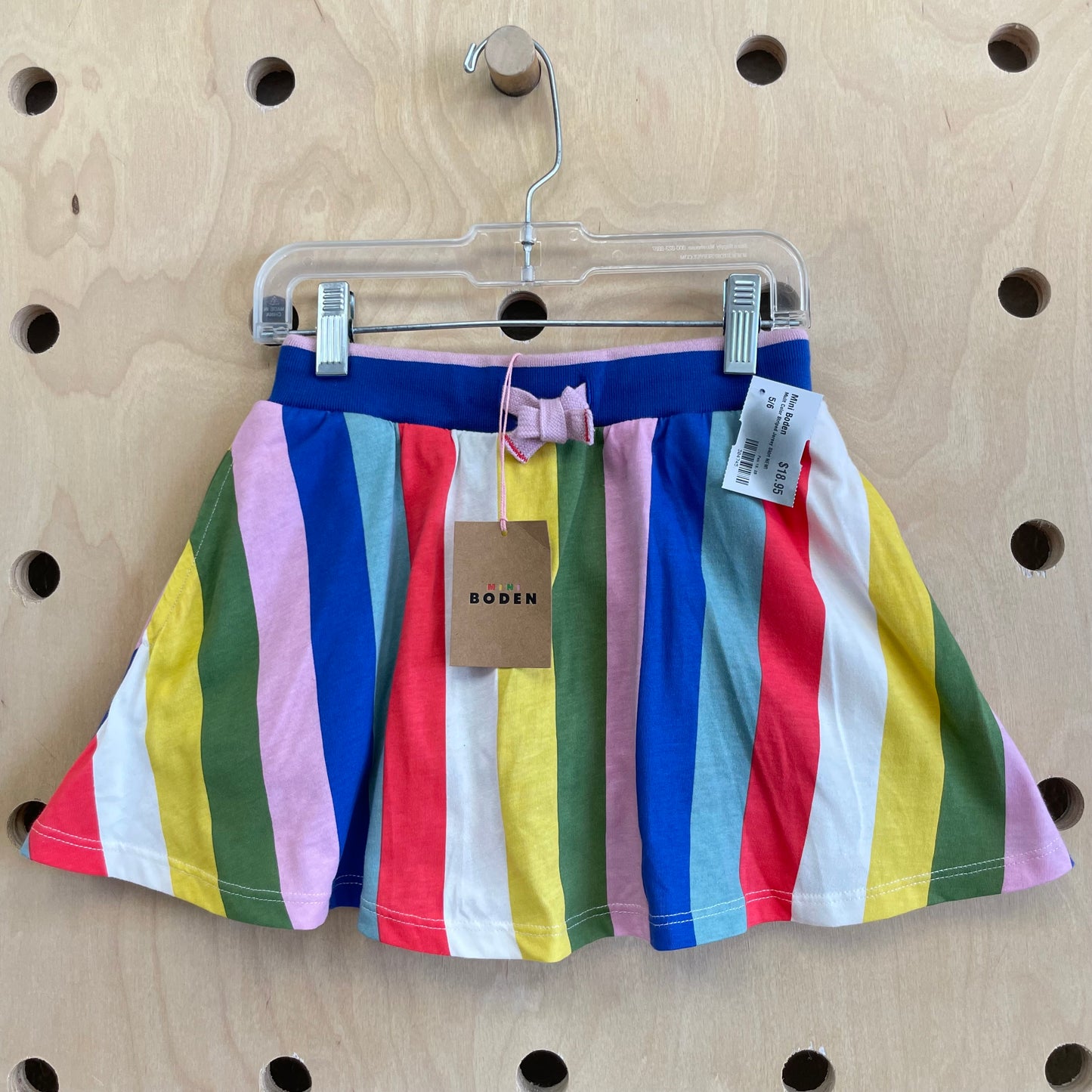 Mulit Color Striped Jersey Skirt NEW!