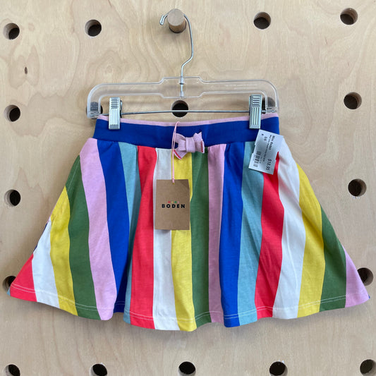 Mulit Color Striped Jersey Skirt NEW!