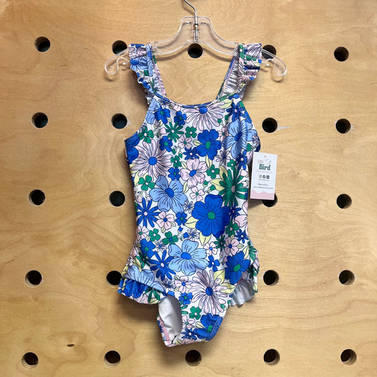 Pink/Blue Floral Swimsuit