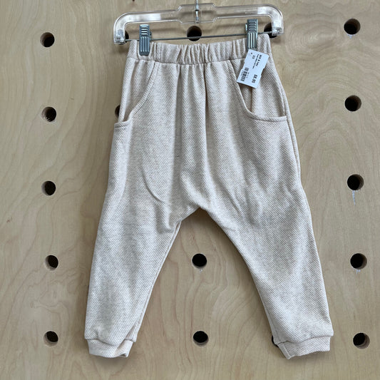 Cream Waffle Knit Pants