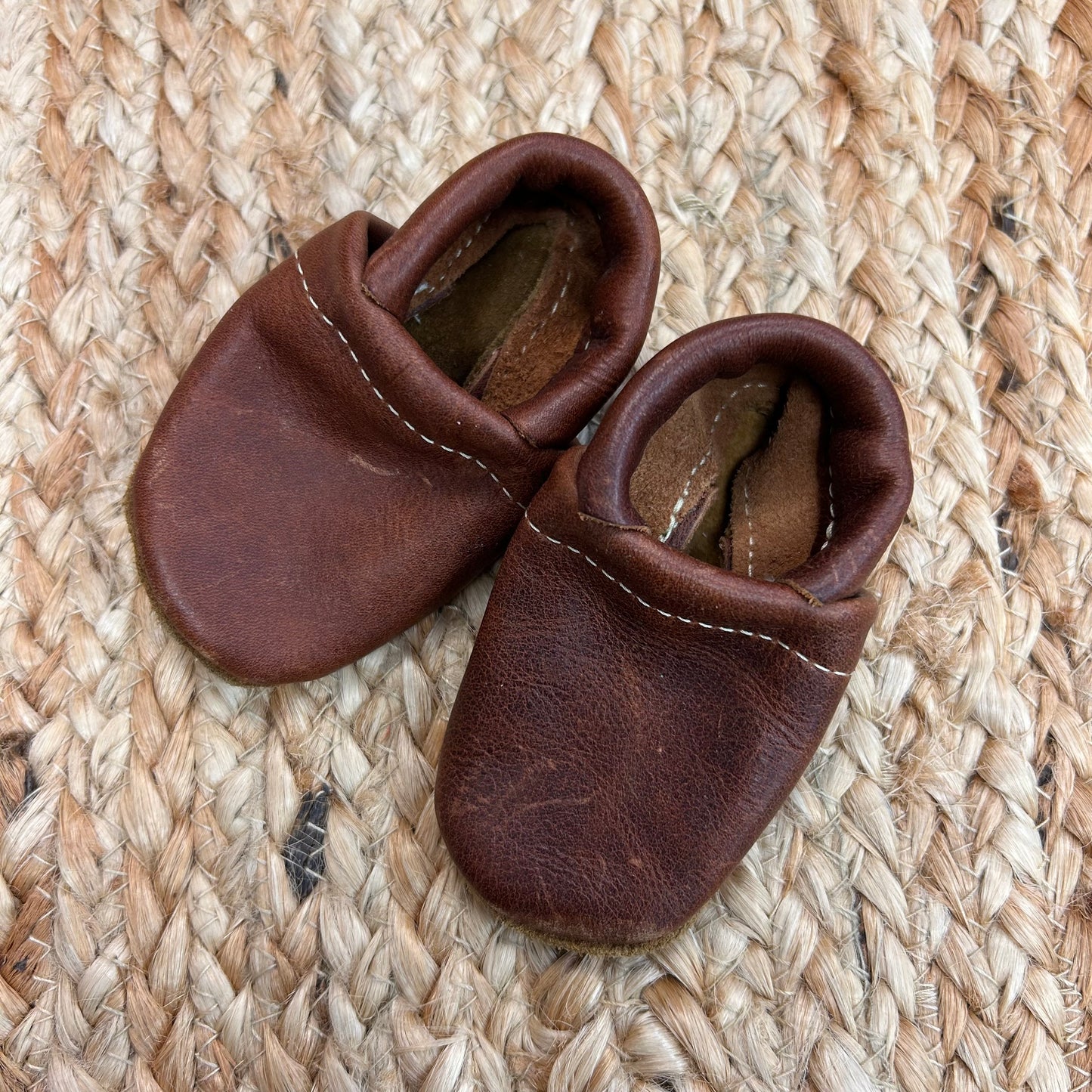 Brown Leather Moccasins