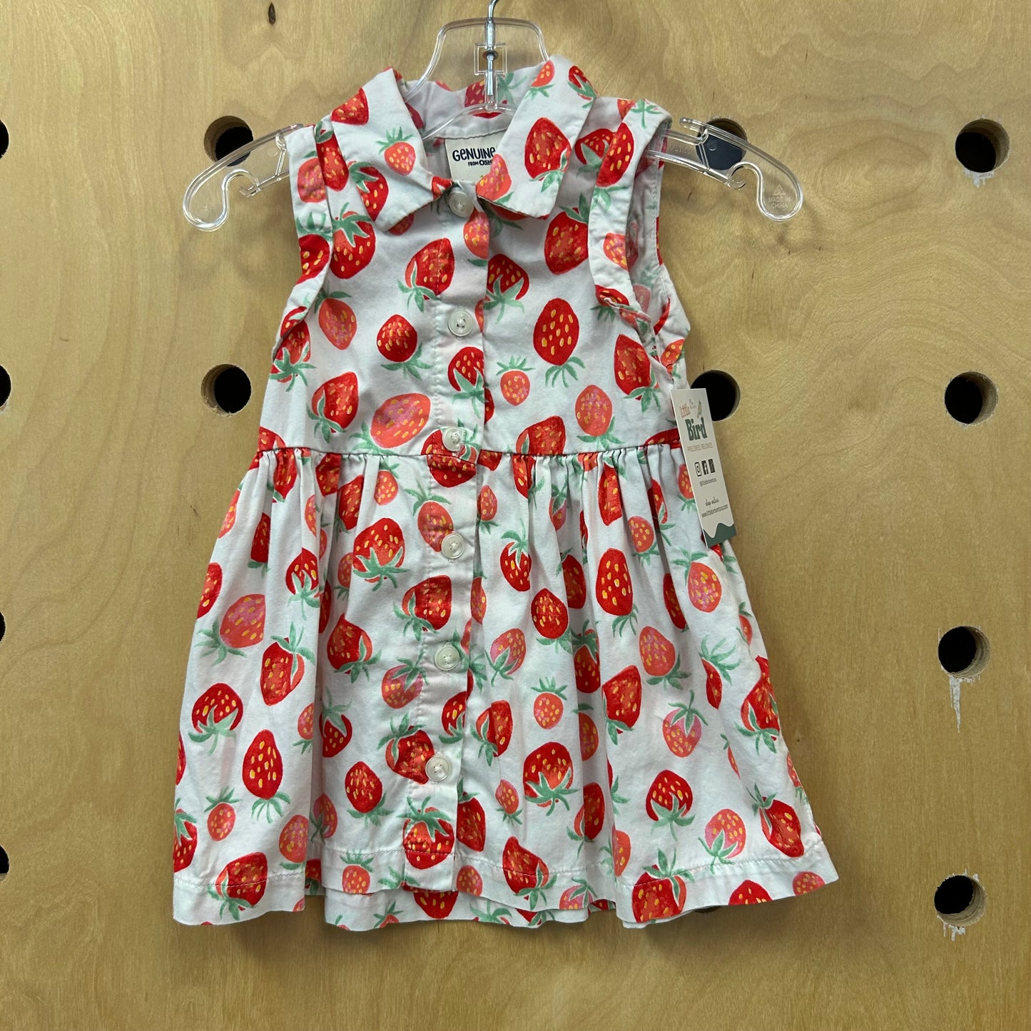 Strawberry Button Dress