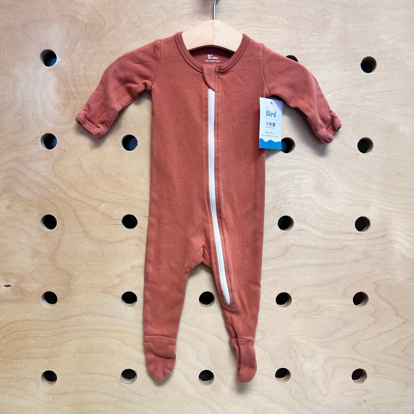 Organic Burnt Orange Footies