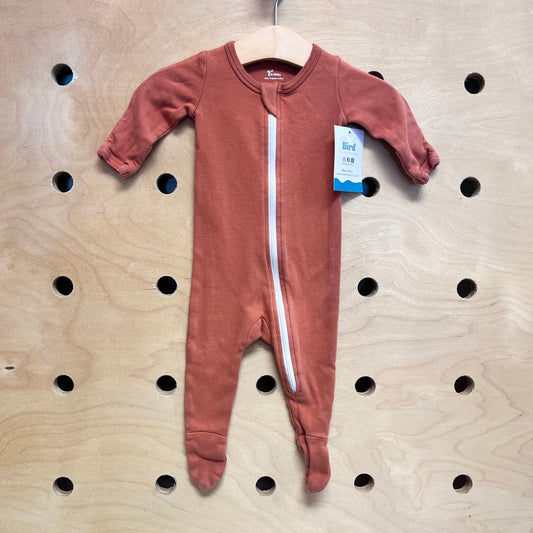 Organic Burnt Orange Footies