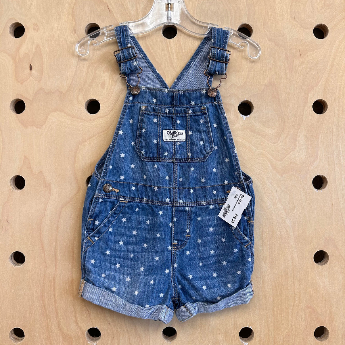 Bleached Stars Denim Shortalls