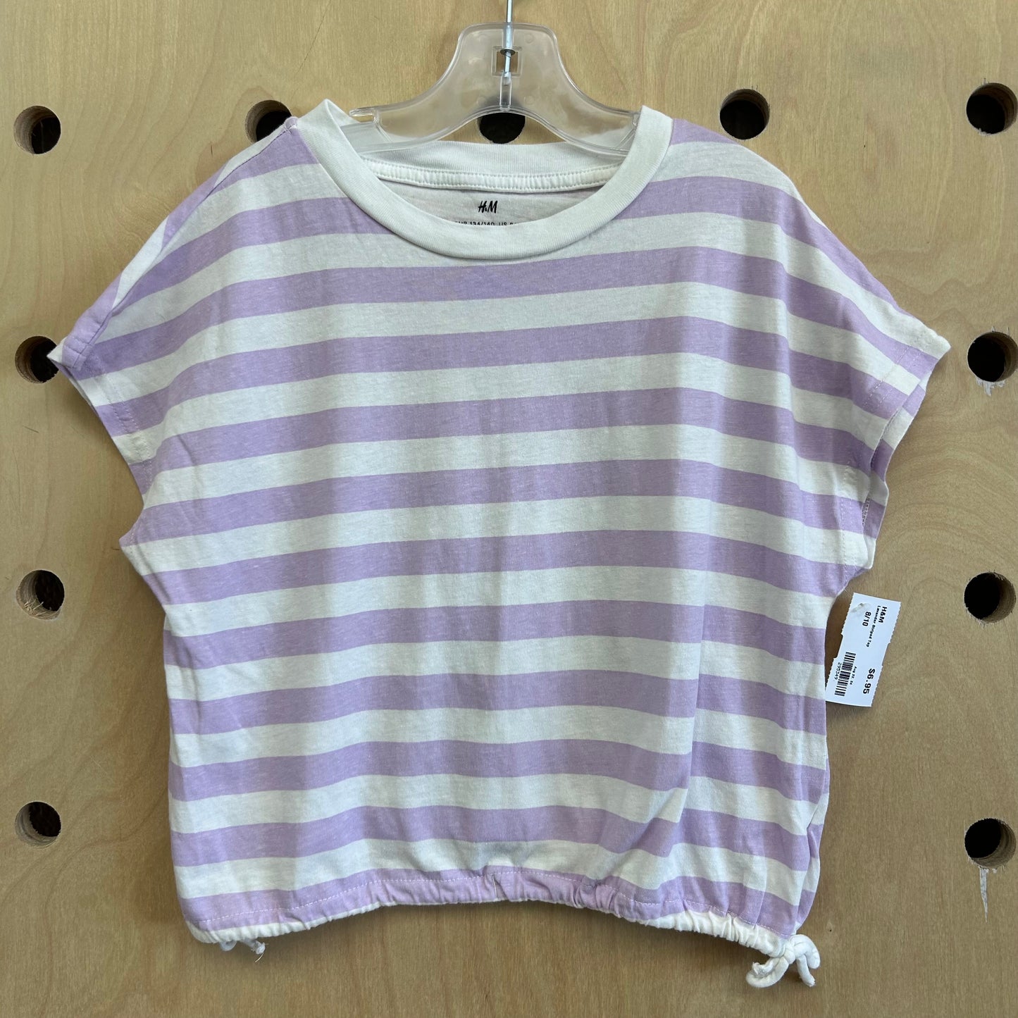 Lavender Striped Top