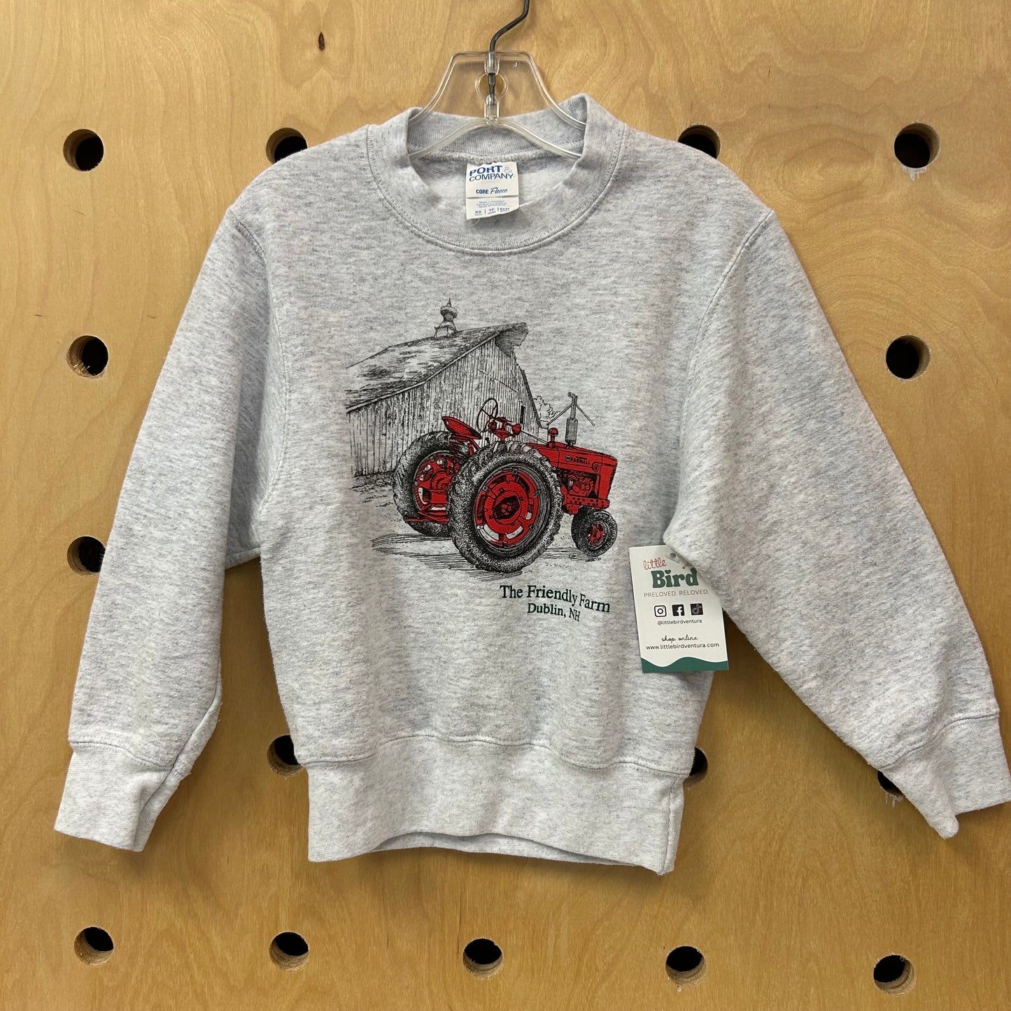 Grey Friendly Farm Pullover