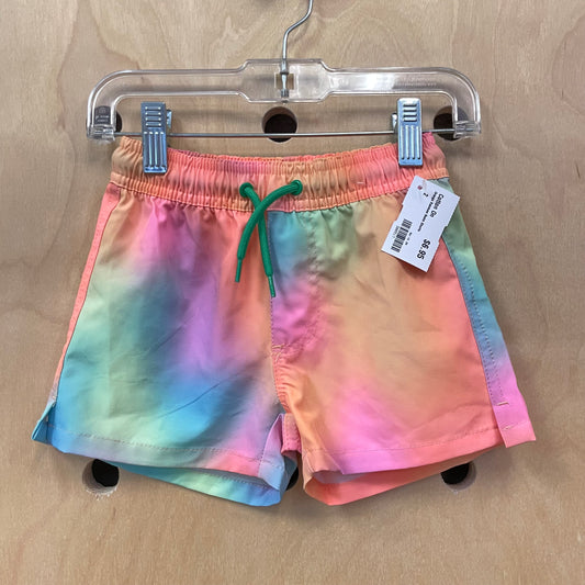 Orange Rainbow Swim Shorts