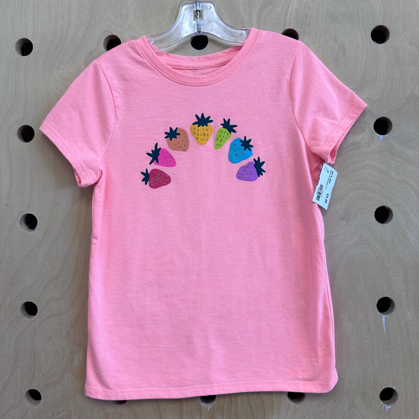 Electric Pink Strawberry Tee
