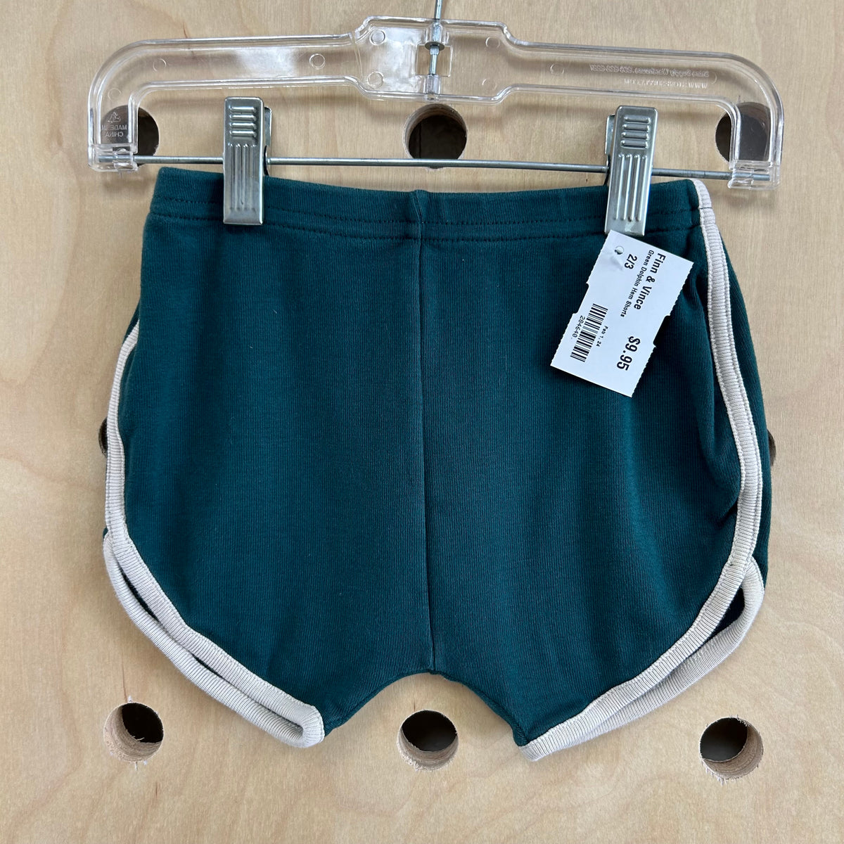 Green Dolphin Hem Shorts