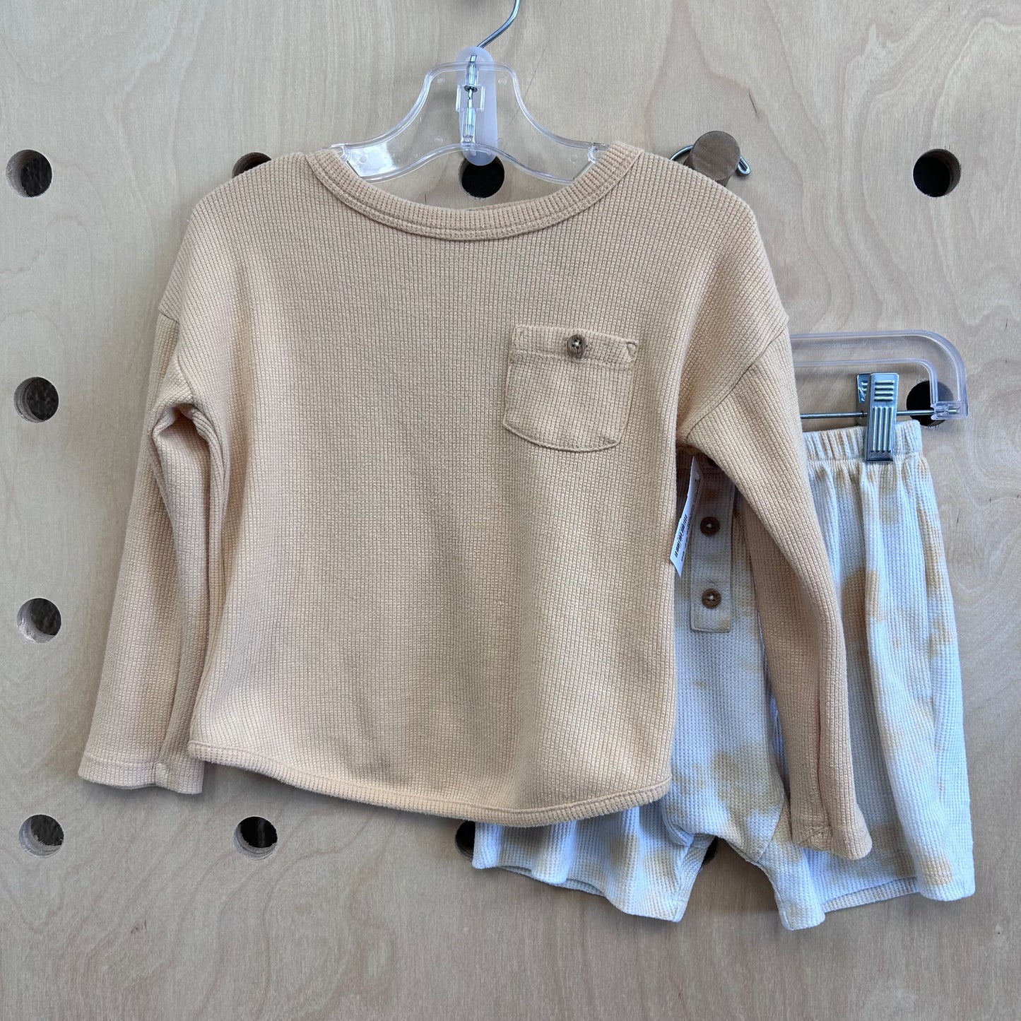 Yellow + Cream Waffle Outfit