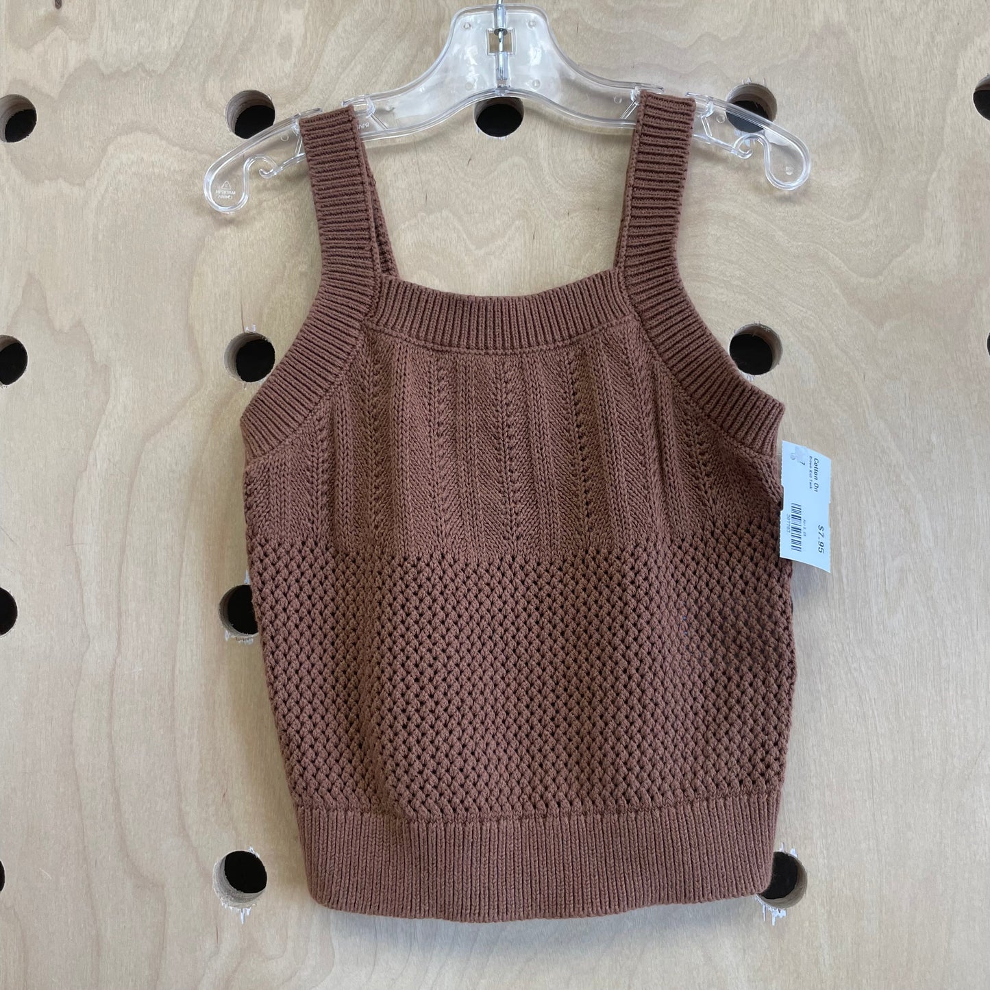 Brown Knit Tank