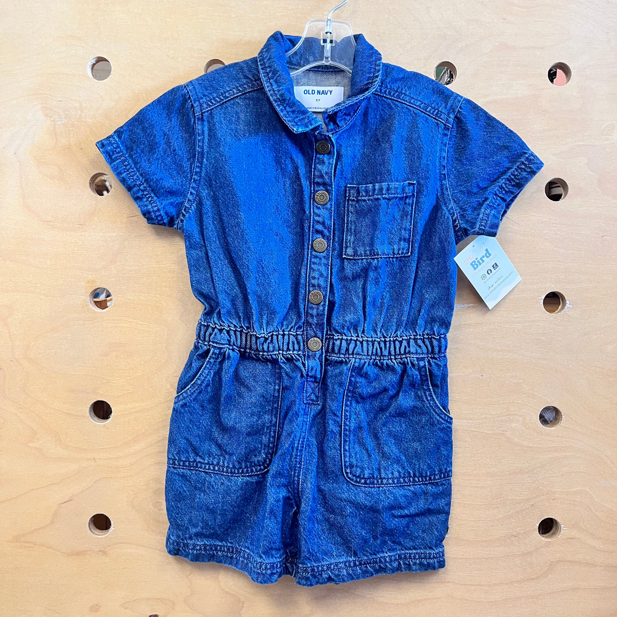 Denim Shorts Romper