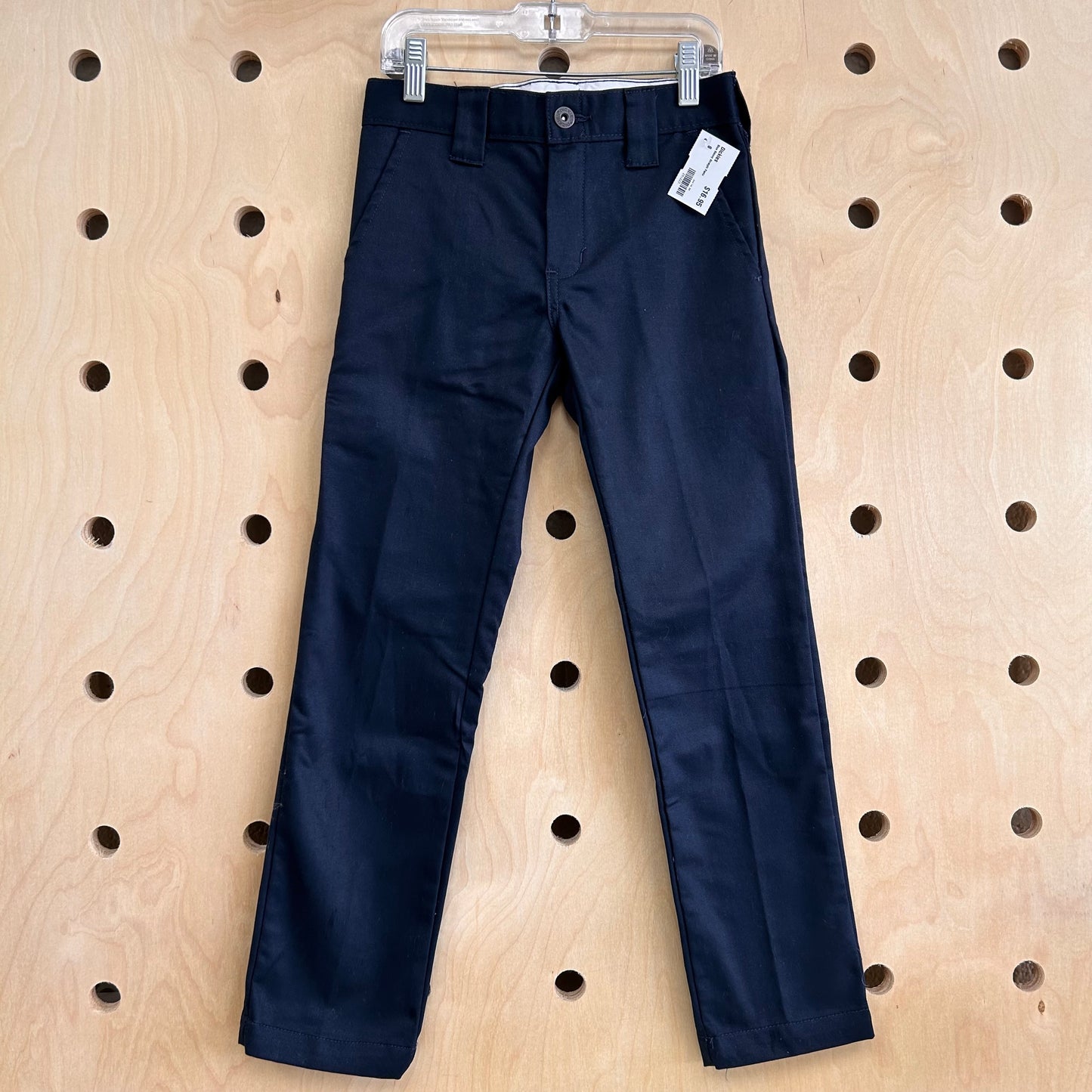 Blue Skinny Straight Pants