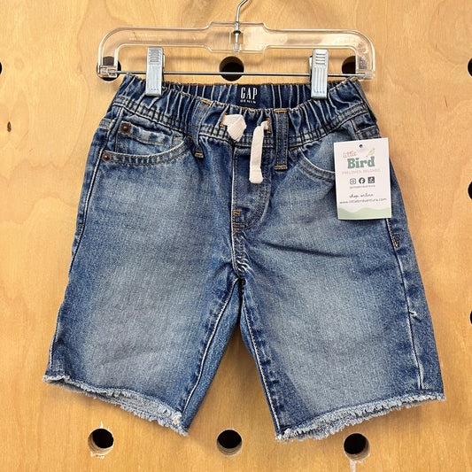 Denim Drawstring Shorts