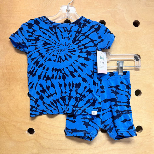 Organic Blue/Black Tie Dye Pajamas
