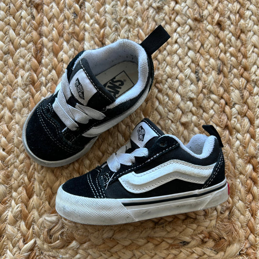 B&W Puff-Tongue Sneakers