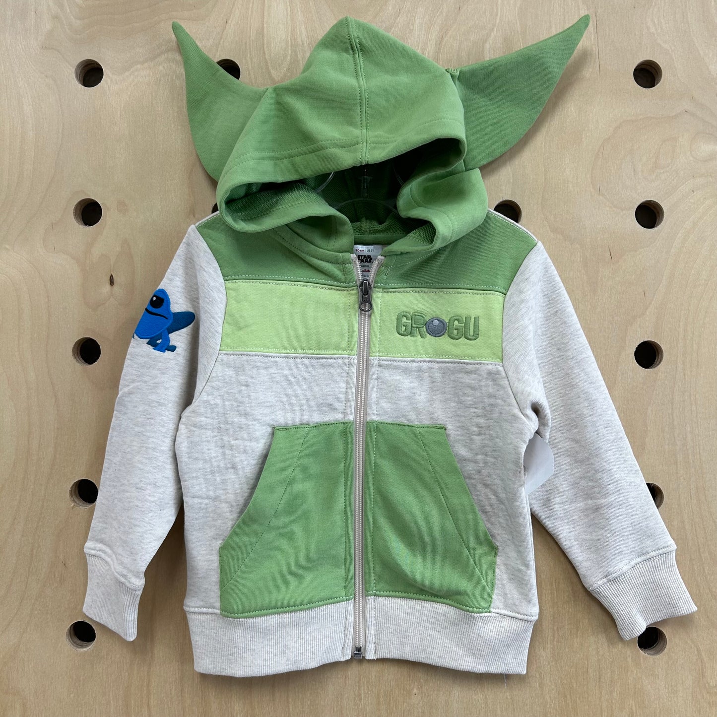 Grogu Ears Zip Hoodie
