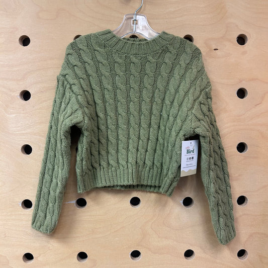 Pistachio Cable Knit Sweater