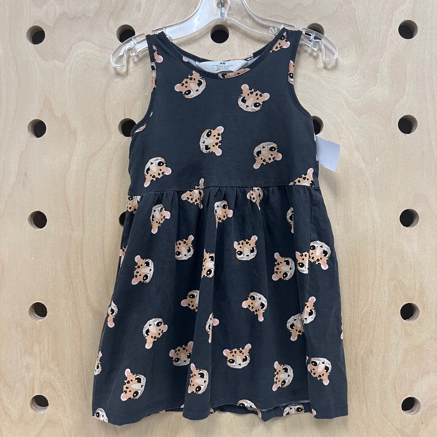 Grey Leopard Dress
