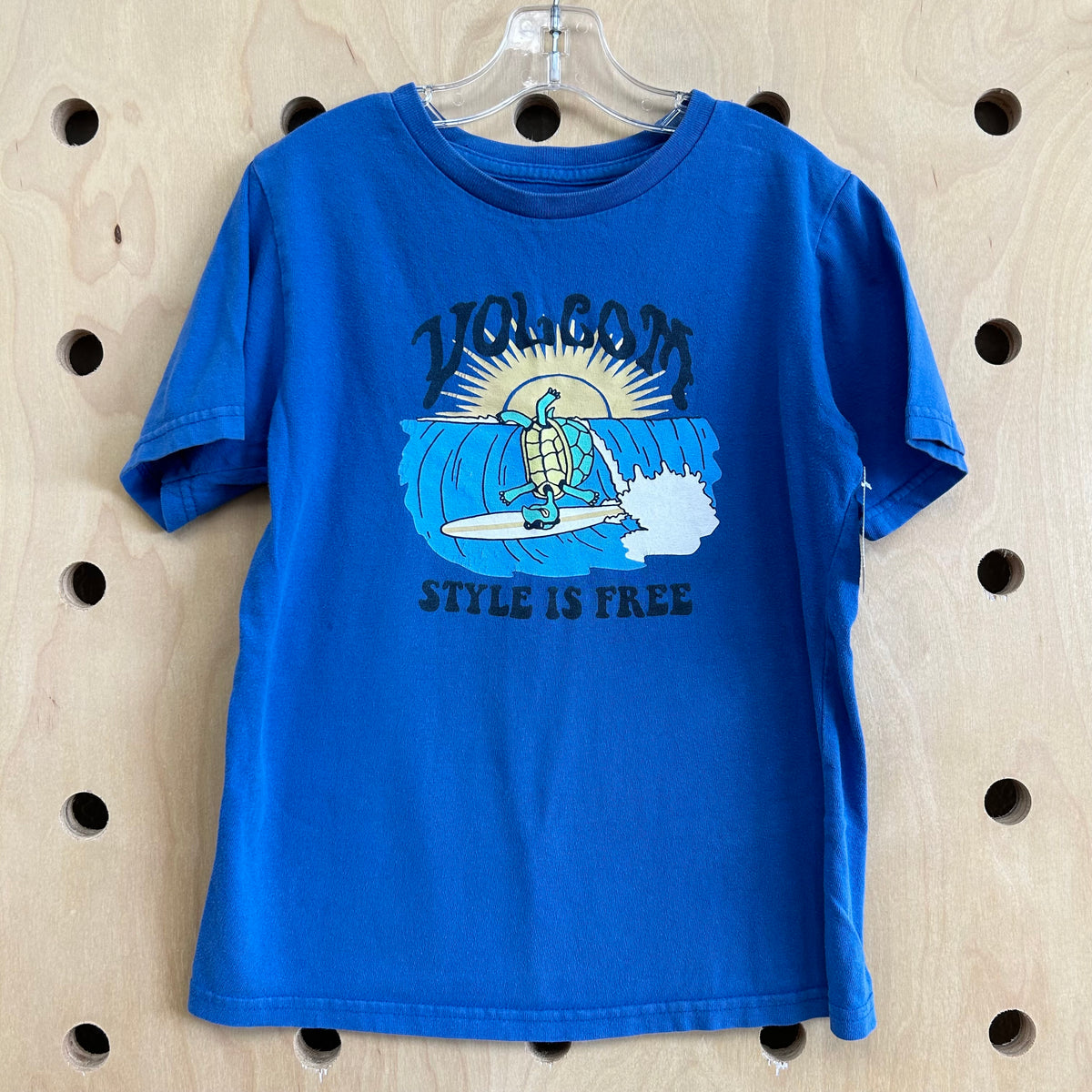 Blue Surfing Turtle Tee