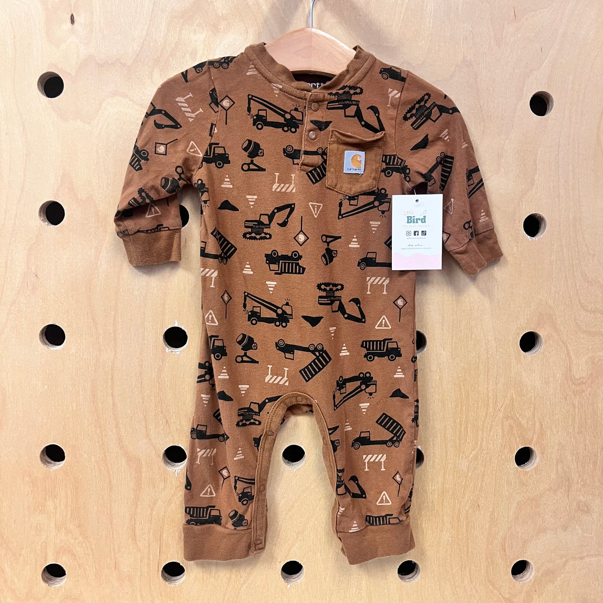 Brpwn Construction Snap Romper