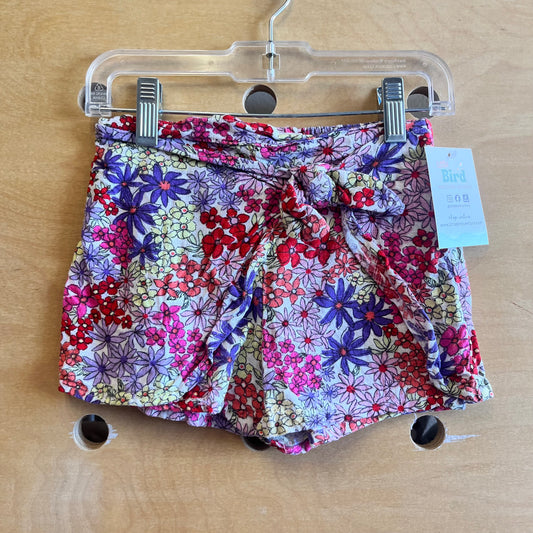 Multicolor Floral Wrap Shorts