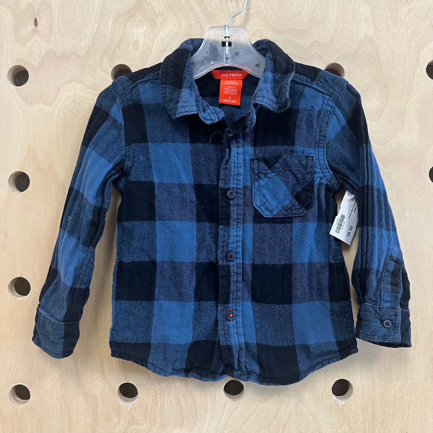 Blue & Black Plaid Flannel