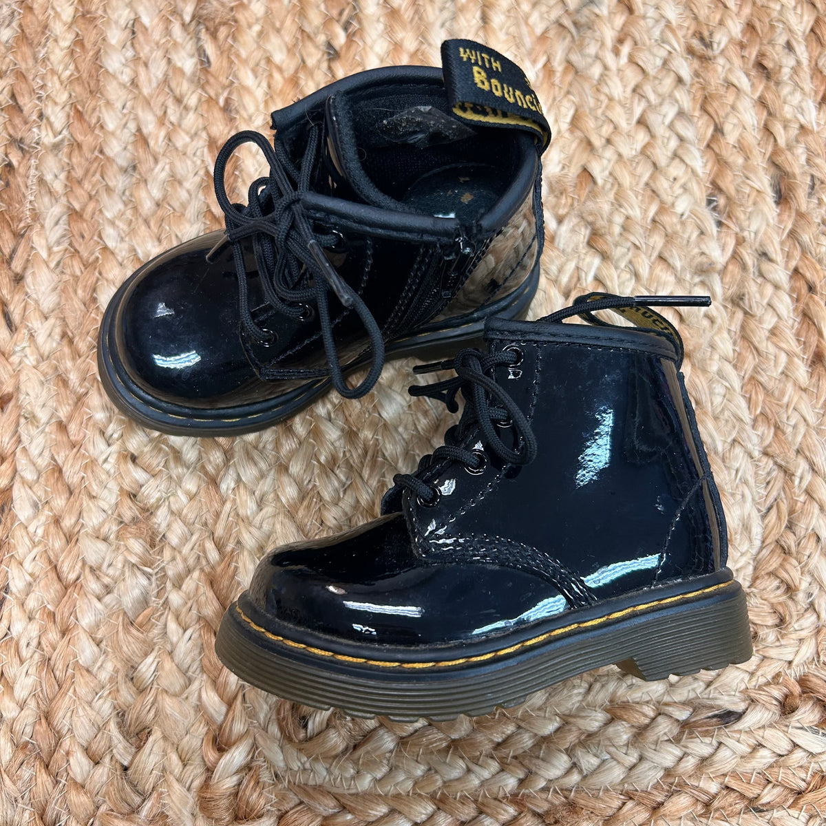 Black Patent Leather Docs