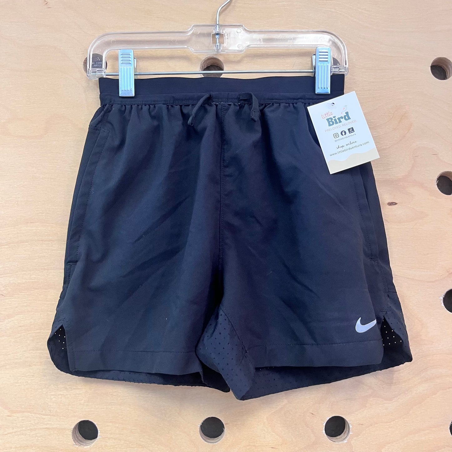 Black Drawstring Dri Fit Shorts
